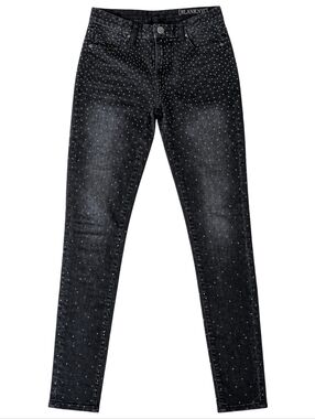 Blank NYC Spray On Instaglam black studded skinny jeans Size 25